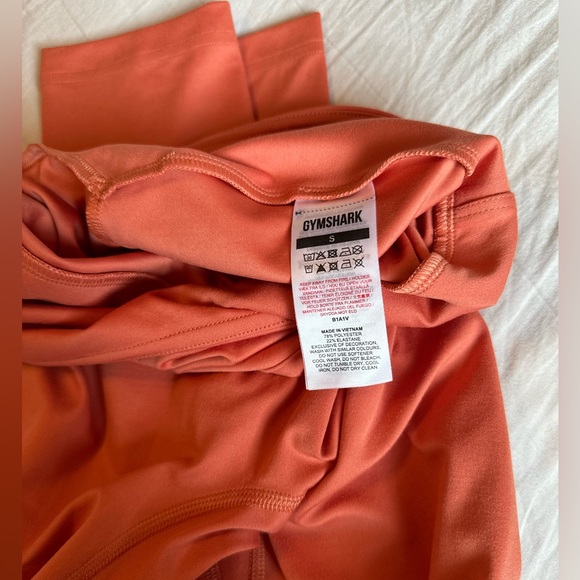 Orange Gymshark Leggings size s like new - Picture 2 of 4
